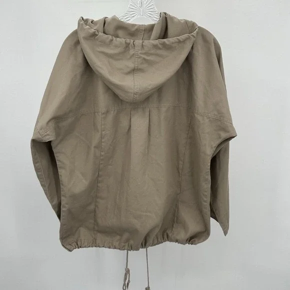 Karen Scott Womens Size S Hooded Anorak Jacket, Casual Utility Lightweight Coat - Picture 3 of 9